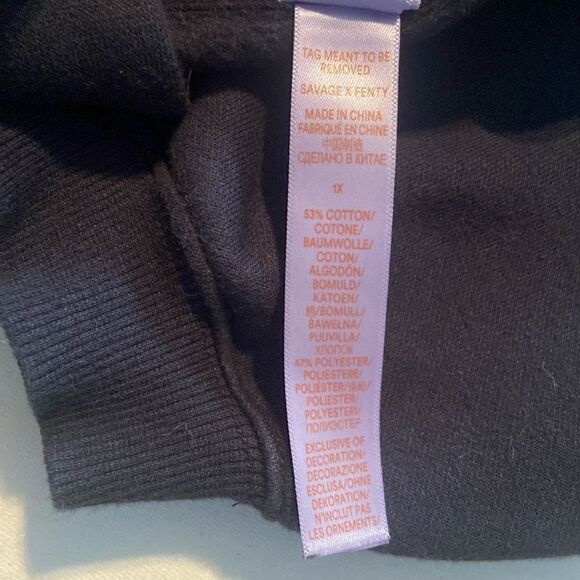 Savage x Fenty ESSENTIAL RACER CROPPED HOODIE 1X - Picture 11 of 13